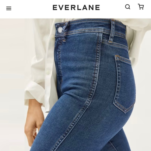 [sold] NWT EVERLANE Way-High Clean Front Skinny Jean - Picture 3 of 6